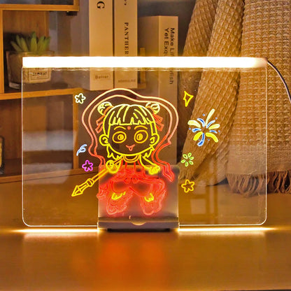 Led Drawing Board,Rechargeable Glow Doodle LED Note Board, Light Up Drawing Tablet Gifts for Kids Birthday