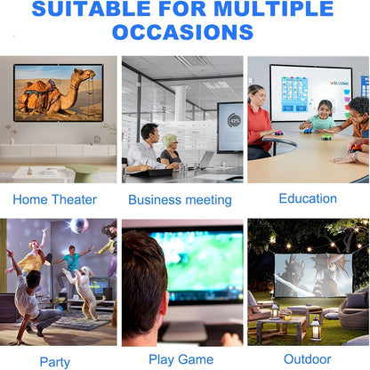 Portable Projector Screen, 4K HD