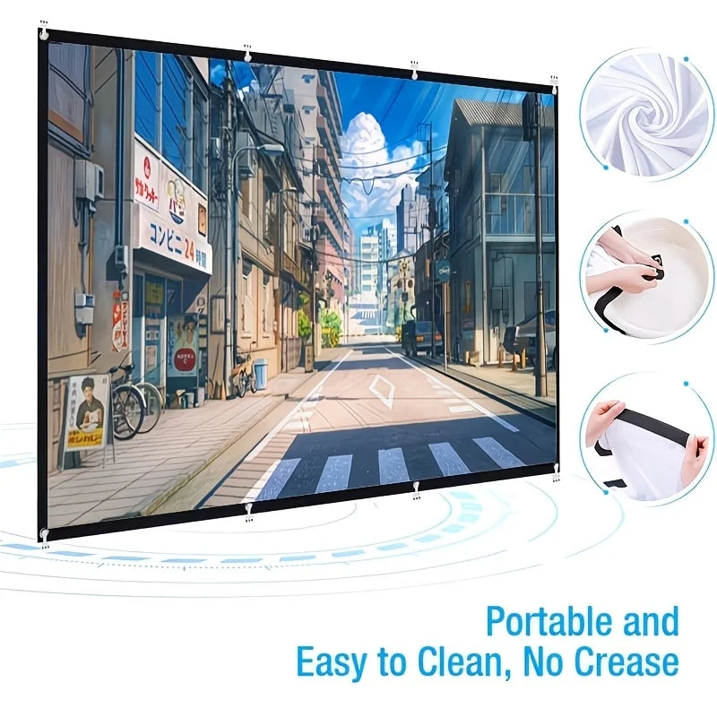 Portable Projector Screen, 4K HD