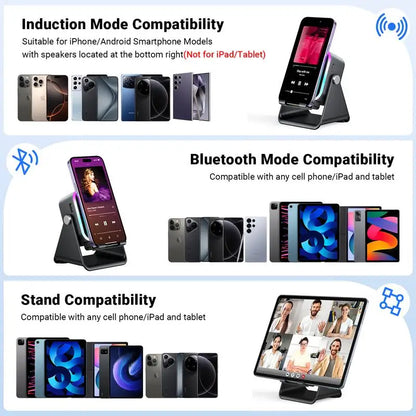 Wireless Induction Blutooth Speaker Stand