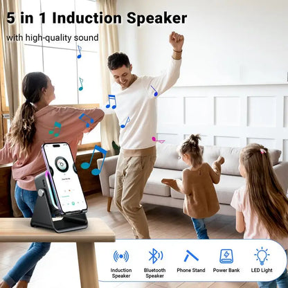 Wireless Induction Blutooth Speaker Stand