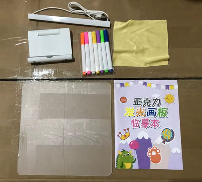 Led Drawing Board,Rechargeable Glow Doodle LED Note Board, Light Up Drawing Tablet Gifts for Kids Birthday