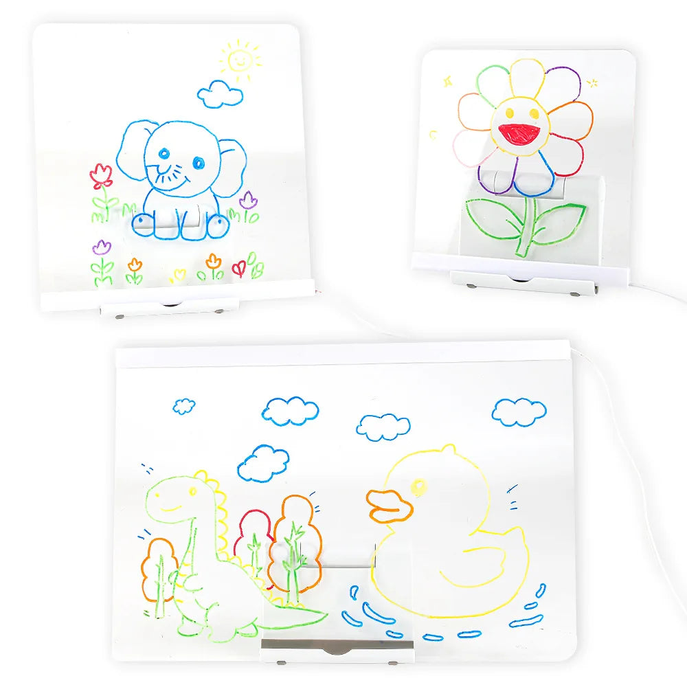 Led Drawing Board,Rechargeable Glow Doodle LED Note Board, Light Up Drawing Tablet Gifts for Kids Birthday