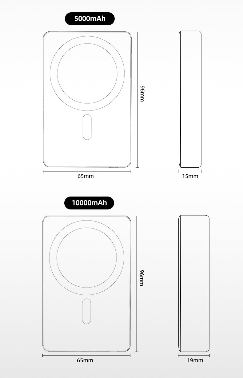 Verbo Magnetic Power Bank Wireless Fast Charging Portable External Battery