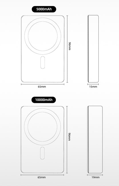 Verbo Magnetic Power Bank Wireless Fast Charging Portable External Battery